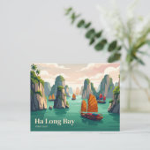 Carte Postale Baie d'Along Viêt Nam (Debout devant)
