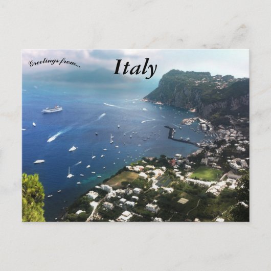 Carte Postale Baie de Capri Italie (Devant)