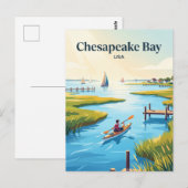 Carte Postale Baie de Chesapeake États-Unis (Devant / Derrière)