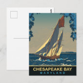 Carte Postale Baie de Chesapeake, Maryland, Voyage (Devant / Derrière)