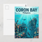 Carte Postale Baie de Coron Philippines (Devant / Derrière)