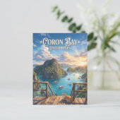 Carte Postale Baie de Coron Philippines (Debout devant)