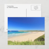 Carte Postale Baie de Crantock (Devant / Derrière)