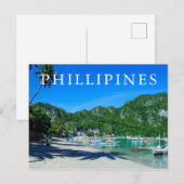 Carte Postale Baie de El Nido Beach (Devant / Derrière)