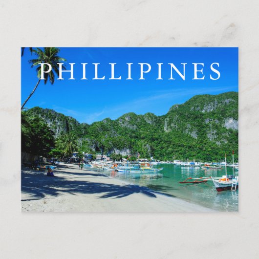 Carte Postale Baie de El Nido Beach (Devant)