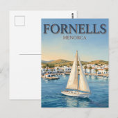 Carte Postale Baie de Fornells Espagne (Devant / Derrière)