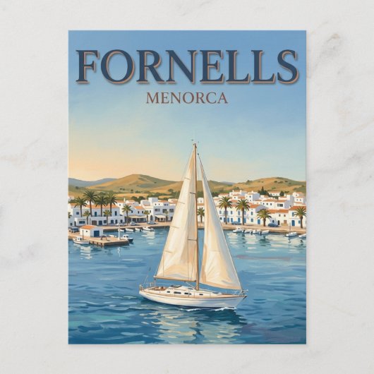 Carte Postale Baie de Fornells Espagne (Devant)