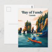 Carte Postale Baie de Fundy, Canada (Devant / Derrière)