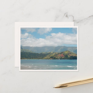 Carte Postale Baie de Hanalei Hawaii Vue de Princeville Vide