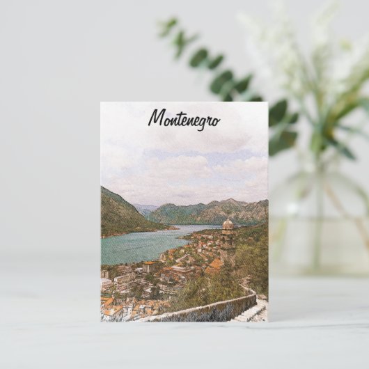 Carte Postale Baie de Kotor (Debout devant)