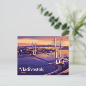 Carte Postale Baie de la Corne d'Or Russie (Debout devant)