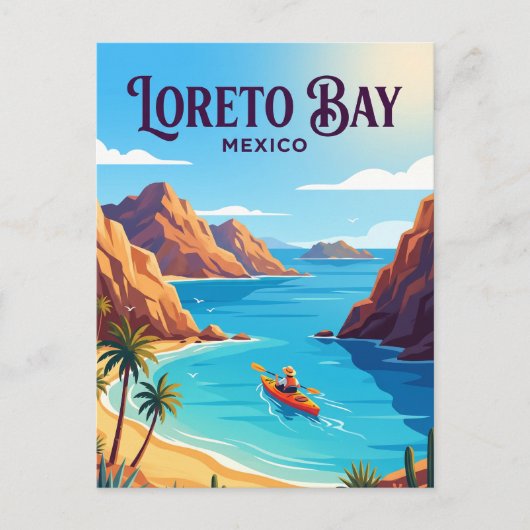 Carte Postale Baie de Loreto Mexique (Devant)
