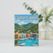 Carte Postale Baie de Magens Charlotte Amalie Îles Vierges améri (Debout devant)