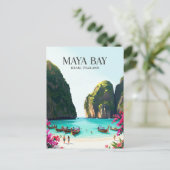 Carte Postale Baie de Maya Thaïlande (Debout devant)