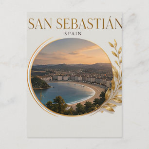 Carte Postale 🌊 Baie de Saint-Sébastien Voyage Espagne 🇪🇸