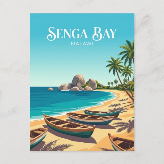 Carte Postale Baie de Senga Malawi (Devant)