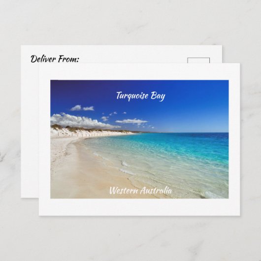 Carte Postale Baie de Turquoise (Devant / Derrière)