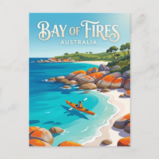 Carte Postale Baie des Feux Australie (Devant)