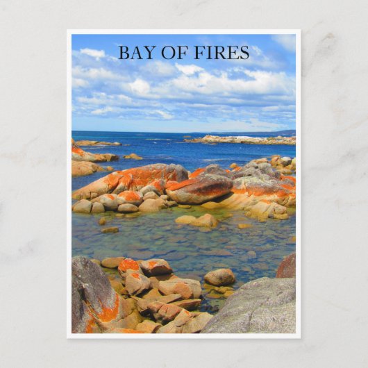 Carte Postale baie des feux eau de granit (Devant)