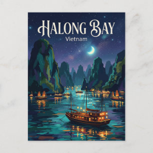 Carte Postale Baie d'Halong Viêt Nam