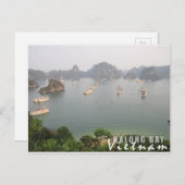 Carte Postale Baie d'Halong, Vietnam (Devant / Derrière)
