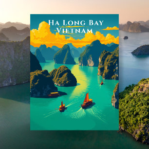 Carte Postale Baie d'Halong Vietnam Voyage Paysage