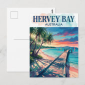 Carte Postale Baie d'Hervey Australie (Devant / Derrière)