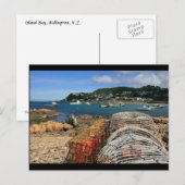 Carte Postale Baie d'Island, Wellington (Devant / Derrière)