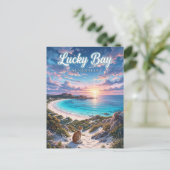 Carte Postale Baie Lucky Australie (Debout devant)