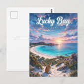 Carte Postale Baie Lucky Australie (Devant / Derrière)