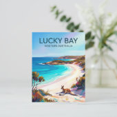 Carte Postale Baie Lucky Australie (Debout devant)