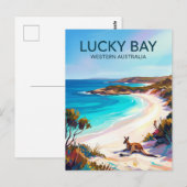 Carte Postale Baie Lucky Australie (Devant / Derrière)