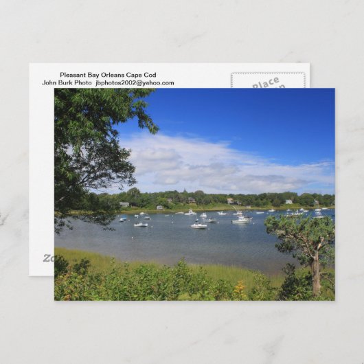 Carte Postale Baie Pleasant Orleans Cape Cod (Devant / Derrière)