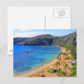 Carte Postale Baie profonde de Hanauma, Honolulu, Oahu (Devant / Derrière)
