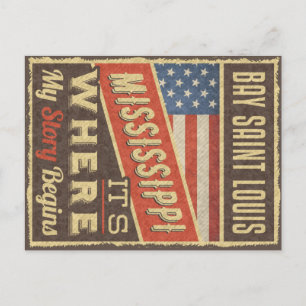 Carte Postale Baie Saint Louis Mississippi