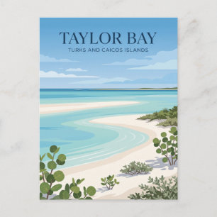 Carte Postale Baie Taylor Îles Turques-et-Caïques