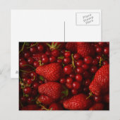 Carte Postale Baies rouges et fraises (Devant / Derrière)