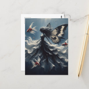 Carte Postale Baignades poilues avec poissons