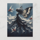 Carte Postale Baignades poilues avec poissons (Devant)