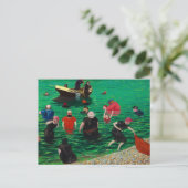 Carte Postale Baigneurs à Etretat, 1899 par Felix Vallotton (Debout devant)