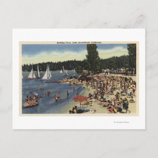 Carte Postale Baigneurs sur la plage de Bathing Cove (Devant)