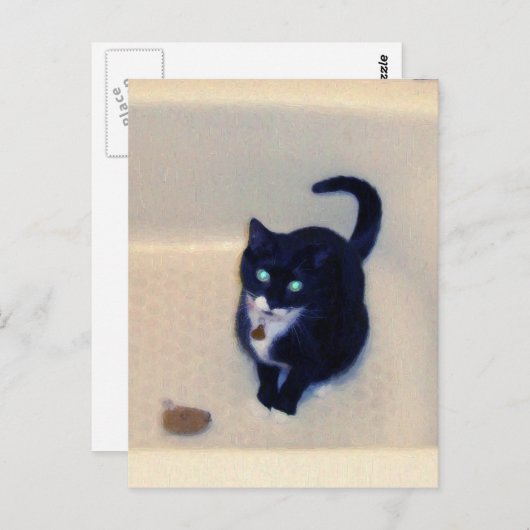 Carte Postale Baignoire Temps de lecture (Devant / Derrière)