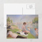 Carte Postale Baignoires à Asnières par Georges Seurat (Devant / Derrière)