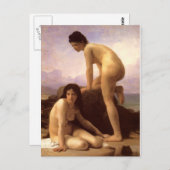 Carte Postale Baignoires - Bouguereau (Devant / Derrière)