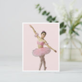 Carte Postale Bailarina con tutú rosa (Debout devant)