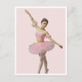 Carte Postale Bailarina con tutú rosa (Devant)