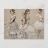 Carte Postale Bailarinas con trajes románticos (Devant)