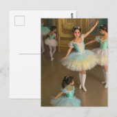 Carte Postale Bailarinas esperando para actuar (Devant / Derrière)