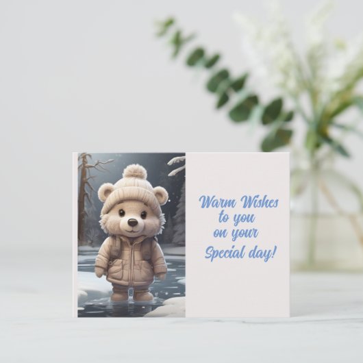 Carte Postale Bailey Bear (Debout devant)