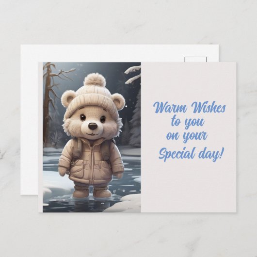 Carte Postale Bailey Bear (Devant / Derrière)